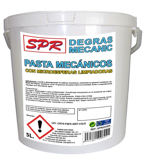 [SPR15325] Spr pasta de manos degras-mecanic-5kg